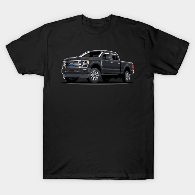 Super Duty F-250 Limited (Black) T-Shirt by afrcreativeart